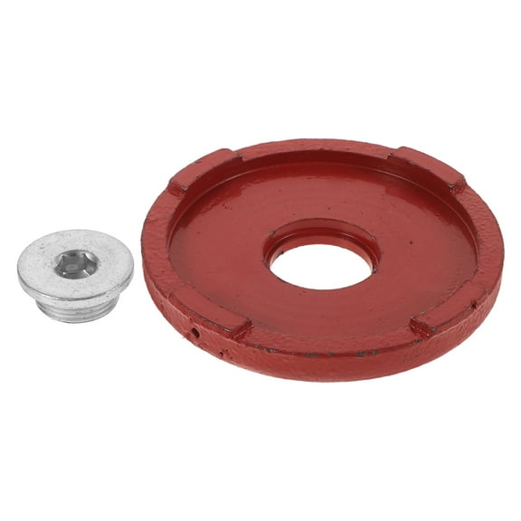 TAILTOSS 1 Set Red Steel Floor Jack Pad for Stable Support and Prevent Slipping in Lifting Operations 3.9x3.9x0.6in