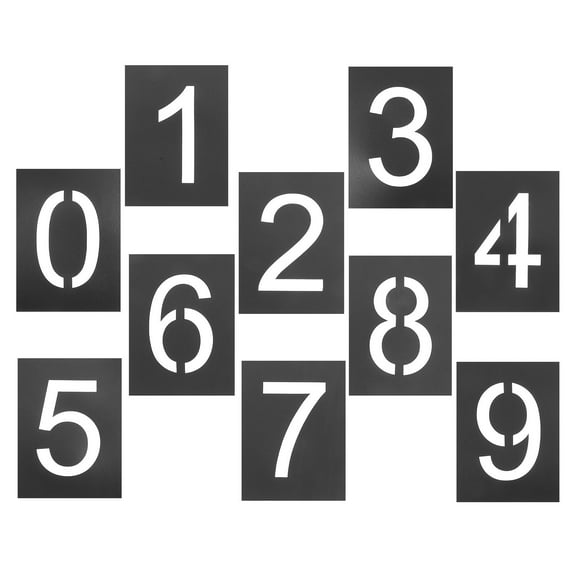 TAILTOSS 1 Set Symbol Numbers Craft Stencils for Diy Projects and Mailbox 4.79X3.62X0.04in