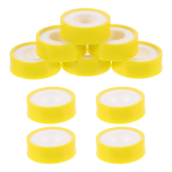 TAILTOSS Yellow Ptfe Sealing Tape for Pipes with Acid Resistance and Airtight Seal for Water and Gas Tubes