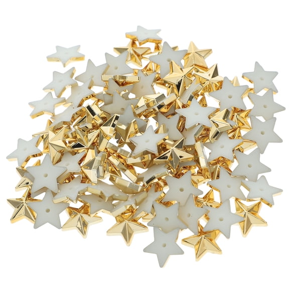 TAILTOSS 100Pcs Five Pointed Star Decoration Acrylic Rhinestones for Diy Accessories
