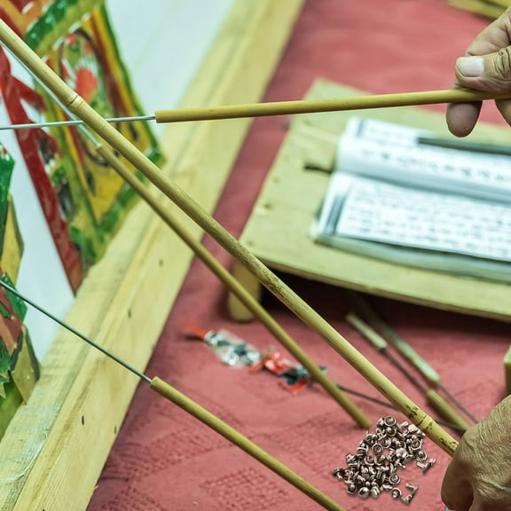 TAILTOSS 100Pcs Iron Shadow Puppet Rivets for Hand Puppet Making Kit Silver Color Easy Assembly