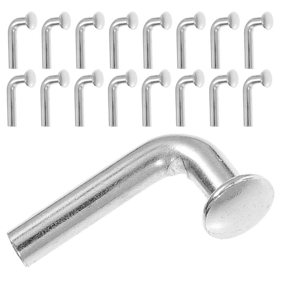 TAILTOSS 100 Pcs L-Shaped Metal Fasteners, Galvanized Steel Heavy Duty Angle Brackets for Industrial Pallet Rack Shelving