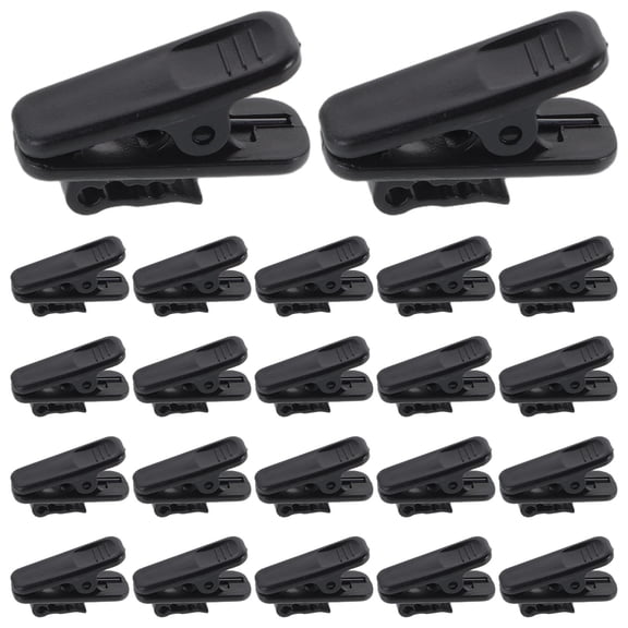 TAILTOSS 100-Pack Black Plastic Cable Clips for Headset Wire Management Compact Organizer for Daily Music Use