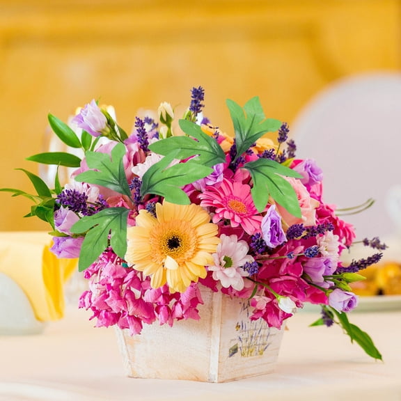 TAILTOSS 10Pcs Handmade Green Leaf Simulation Green Leaves For Desk Decor 15.5x9x0.2In