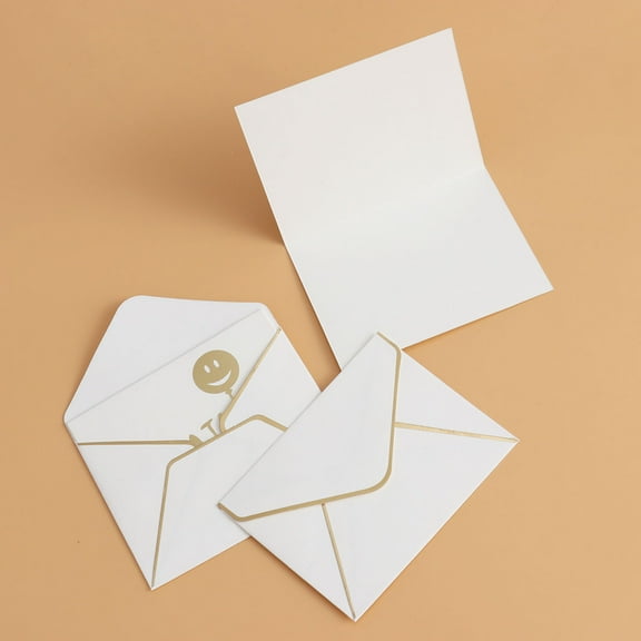 TAILTOSS 10Pcs Multi-colored Foldable Rectangle Greeting Cards with Envelopes for Blessing and Best Wishes 9.5 x 7cm