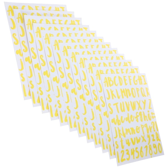 TAILTOSS 12 Sheets Mini Alphabet Sticker Scrapbooking and Crafting