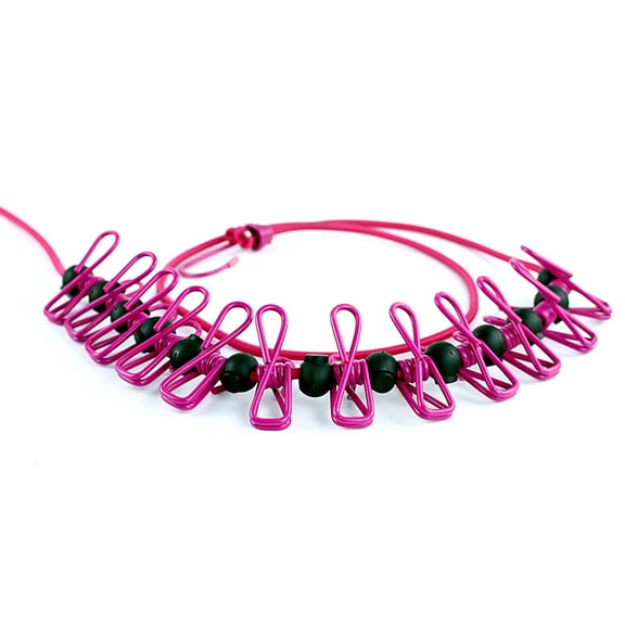 TAILTOSS Portable Anti- Clothesline Cord in Red, 1PC - Outdoor Laundry Drying Rope