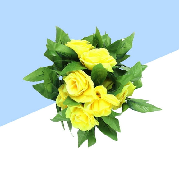 TAILTOSS 1Pack Artificial Flower Vine Yellow Silk For Hanging Flowers For Wedding 11.8X3.9X2.0In