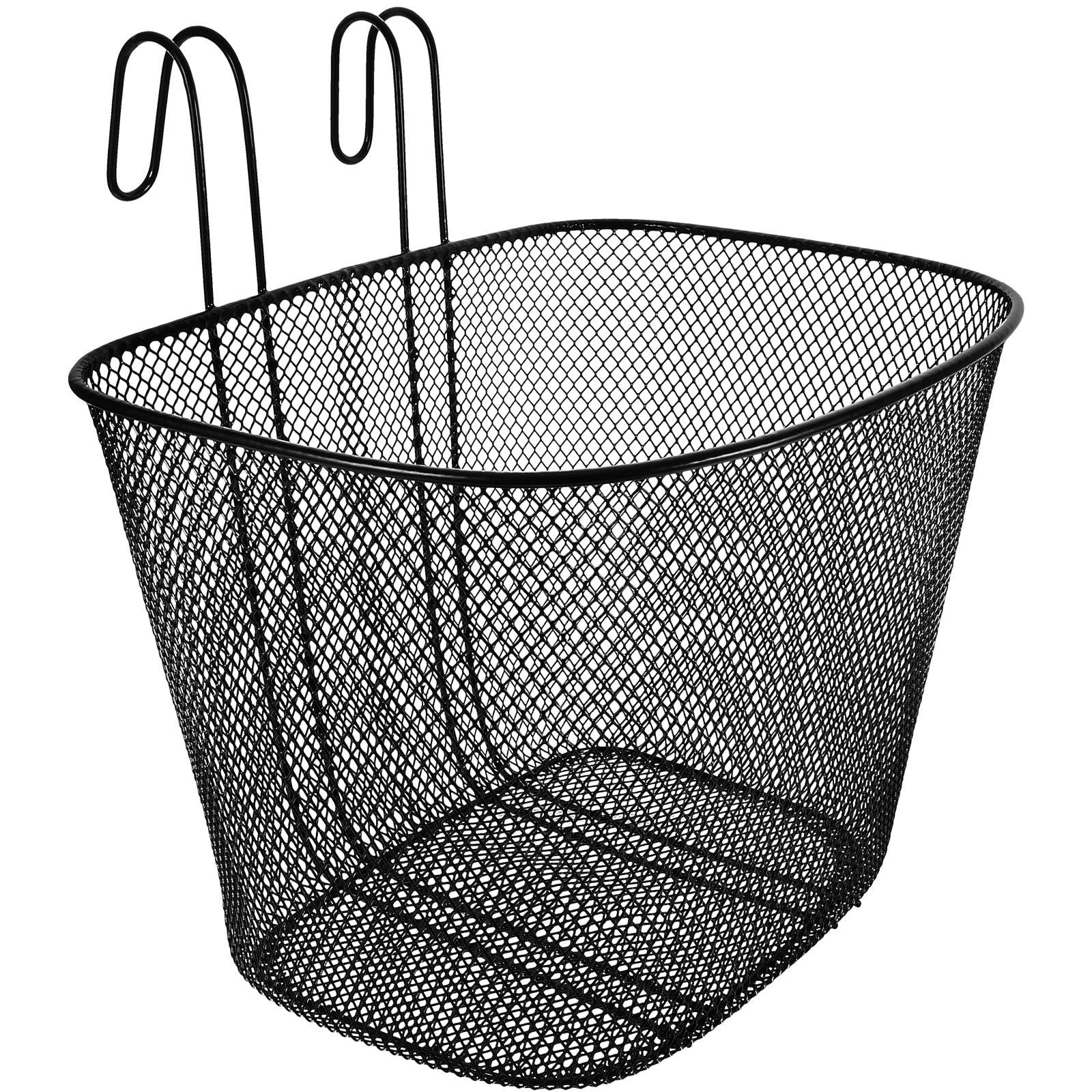 TAILTOSS 1Pack Bicycles Front Basket Iron Storage For Adults Outdoor Cycling