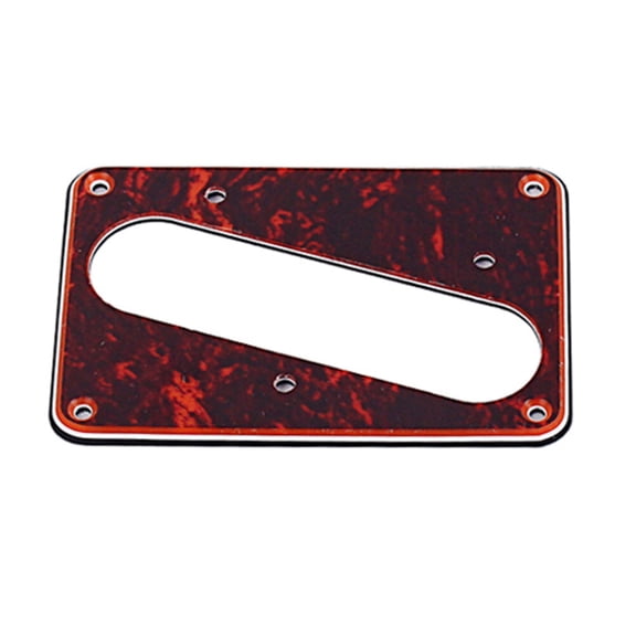 TAILTOSS 1Pack Flat Plate For Guitar Bridge Guitar Pickup Cover Dark Red Single Layer