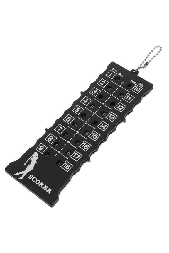 Black Golf Stroke Counter Keychain for Convenient Shot Counting