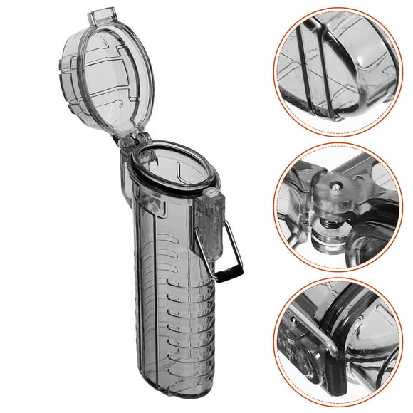 TAILTOSS 1Pack Rectangular Lighter Case in Black for Everyday Use and Outdoor Activities