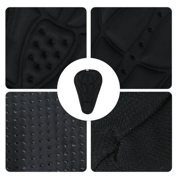 TAILTOSS 1Pack Silicone Cycling Gel Pad Seat Saddle Cover for Shock Absorption Comfort Enhancement 11.0 x 7.1 x 0.8 in