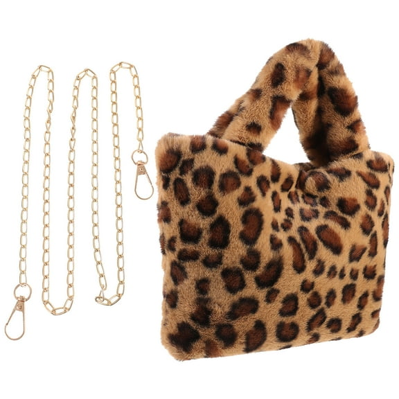 TAILTOSS 1Pack Tote Bag School Leopard Print for Women Large Capacity and Portable Design Plush