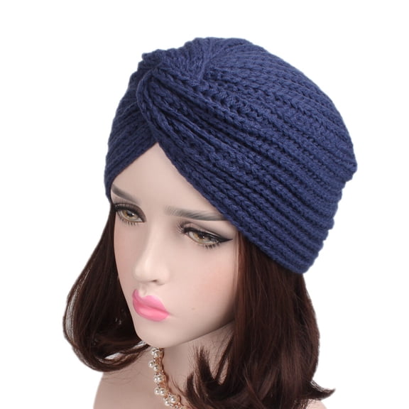 TAILTOSS 1Pack Warm Turban Knit Headband Woolen Yarn Hair Wrapping For Women Cold Weather