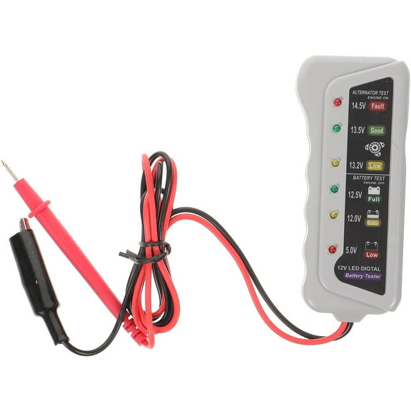 TAILTOSS 1Pc Car Diagnostic Tool Battery Tester with Printer for Automotive Battery Maintenance in Light Grey