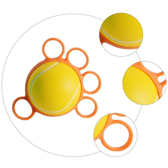 TAILTOSS 1Pc Finger Strength Trainer Hand Grip Tool PU Orange For Grip Strength Increase