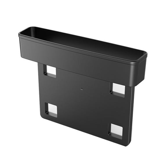 TAILTOSS 1Pcs Black Rectangular Abs Car Multi-Functional Storage Box For Vehicle Organization 9.9*7.8in