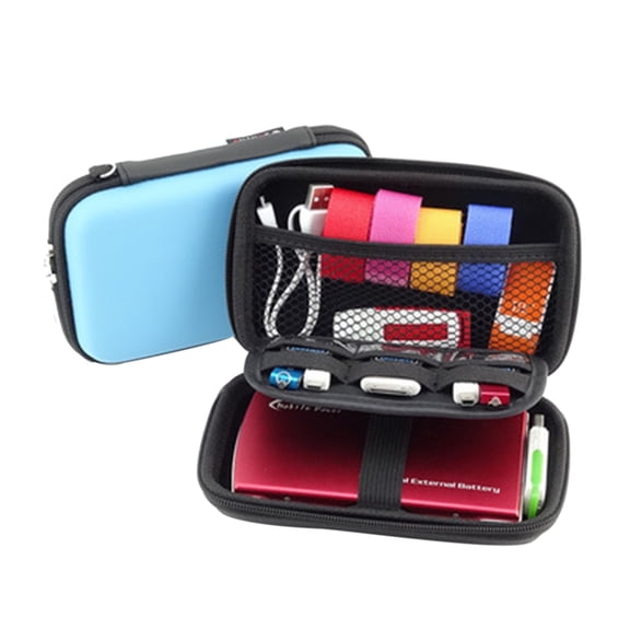 TAILTOSS Travel Friendly Electronics Organizer Bag Durable Blue 1Set