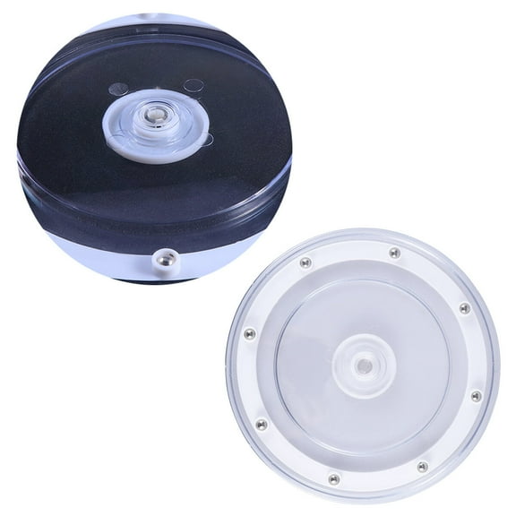 TAILTOSS 1Pcs Kitchen Tray 9 Inches Round Turntable Acrylic ABS for Countertop Organizer