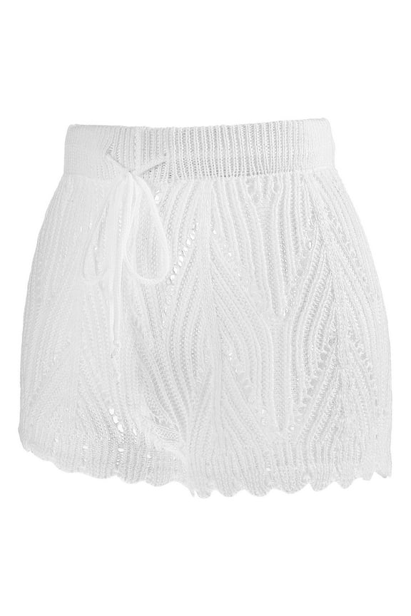 1Pcs Knitted Design Shorts For Women's Crochet Shorts Cover Up Comfortable Fit Beach Trips