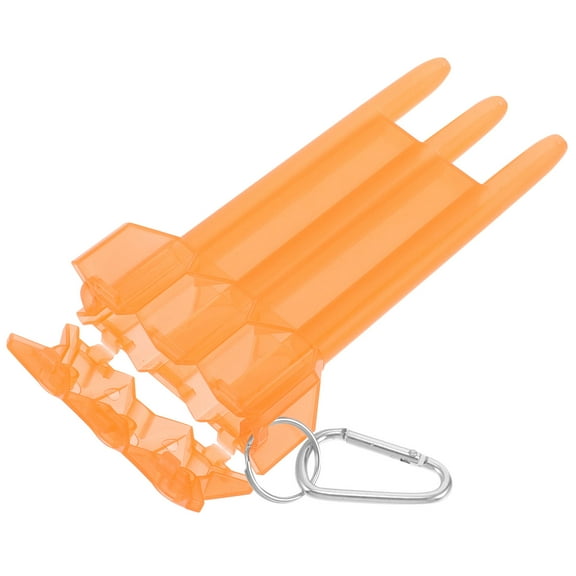 TAILTOSS 1Pcs Orange Rectangular Plastic Dart Case for Sports Storage and Protection
