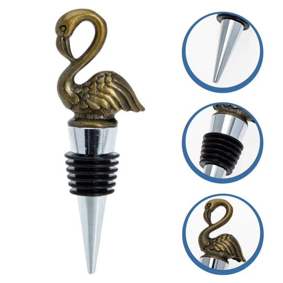 TAILTOSS 1Pcs Patina Copper Wine Stopper No Spills and Leaks Beverage Preservation Bottle Stoppers for Home Use