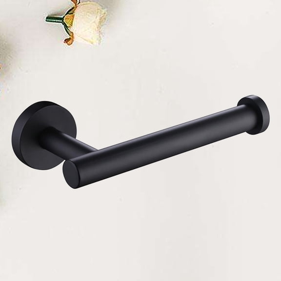 TAILTOSS 1Pcs Rectangular Black Stainless Steel Tissue Holder for Bathroom Toilet Paper Storage Wall Mount 16.3x8x5cm