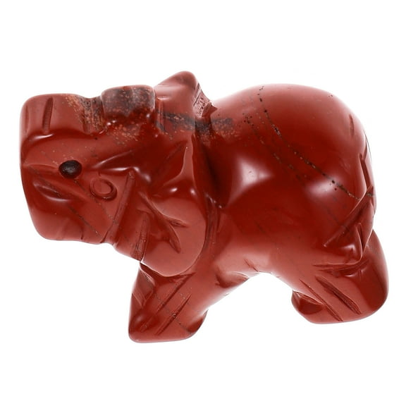 TAILTOSS Tiny Elephant Figurine Red Family Friends Lovers Desktop 1Pack