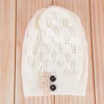 thumbnail image 1 of TAILTOSS 1Pcs Vintage Hats White Woolen Yarn Knitted Hollow Hat For Women Season, 1 of 8