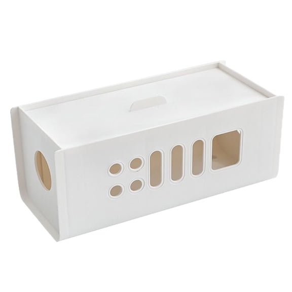 TAILTOSS White Socket Organizer Box for Home and Pet Owners, Outlet Storage Solution, 1 Piece