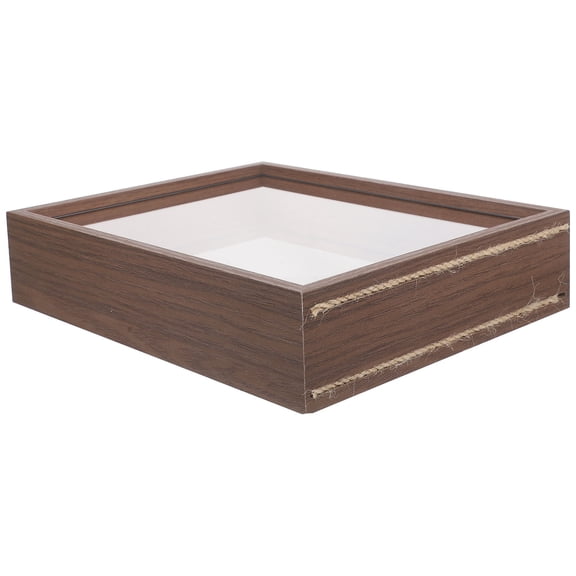 TAILTOSS 1Piece Floating Frame in Coffee Color Wood Material for Decoration Purposes