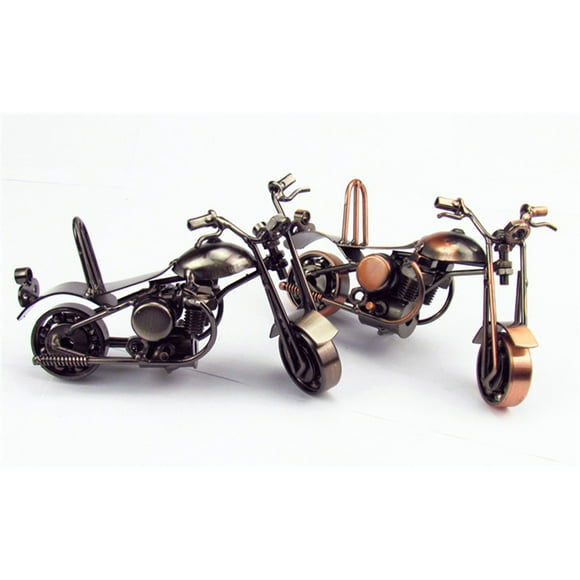 TAILTOSS 1Set 5.9x2.7x3.1in Iron Motorcycle Sculpture for Home Decor