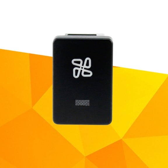 TAILTOSS 1Set Abs Black Car Switch With Blue Led Light For Vehicle Use 3.3x2.2x5in