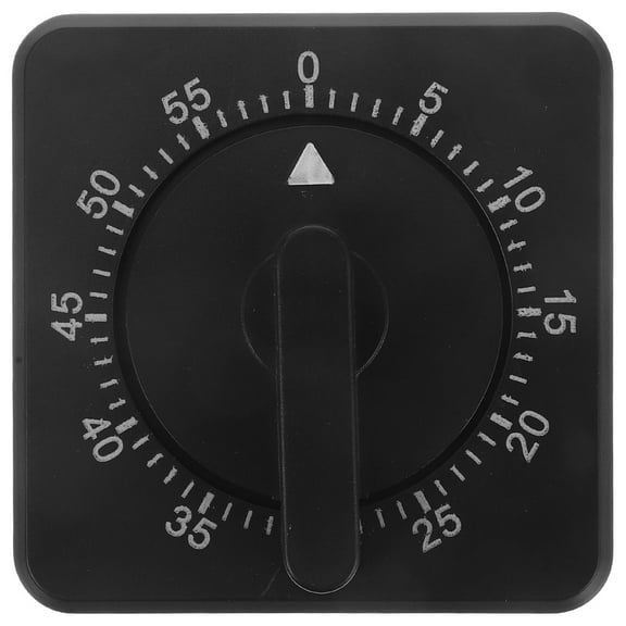 TAILTOSS 1Set Compact Black ABS Kitchen Timer with Loud Ringing Notification for Professionals Cooking Baking