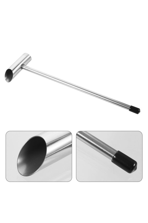 1Set Metal Food Scoop Marshmallow Sugar Spoon For Right-Handed Users In Supermarkets And Kitchens