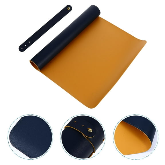 TAILTOSS 1Set Orange Pu Mouse Pad for Precise Mouse Movement 31.5x15.7in