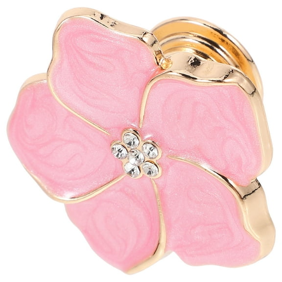 TAILTOSS 1Set Pink Flower Drawer Knob 1.61X1.61X0.87In For Wardrobe And Cabinet Hardware