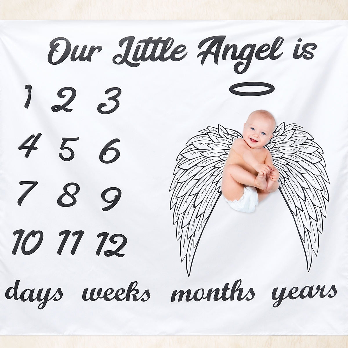 TAILTOSS 1Set Rectangular Multi-colored Backdrop Blanket for Newborn ...