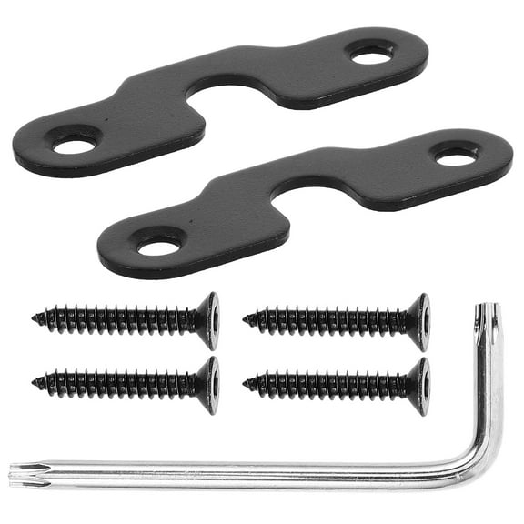 TAILTOSS 1Set Stainless Steel Sun Visor Support Repair Kit for 2.7x0.9x0.08in