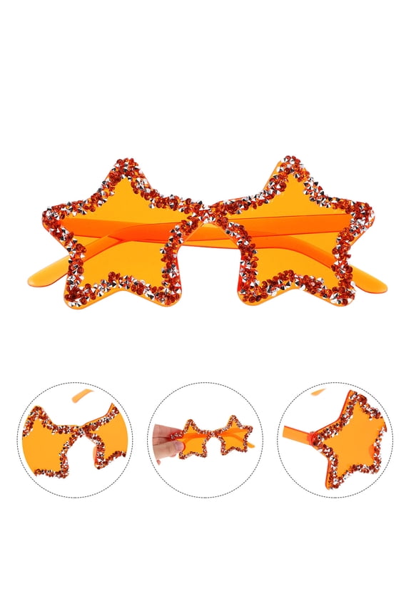 1Set Star Shaped Sunglasses For Men With Cool Design And Trendy Style 11.8X5.5X2.8In