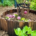 thumbnail image 1 of TAILTOSS 1Set Wood Bendable Fence for Garden Edging Protection 120X35X1In Natural Atmosphere, 1 of 8