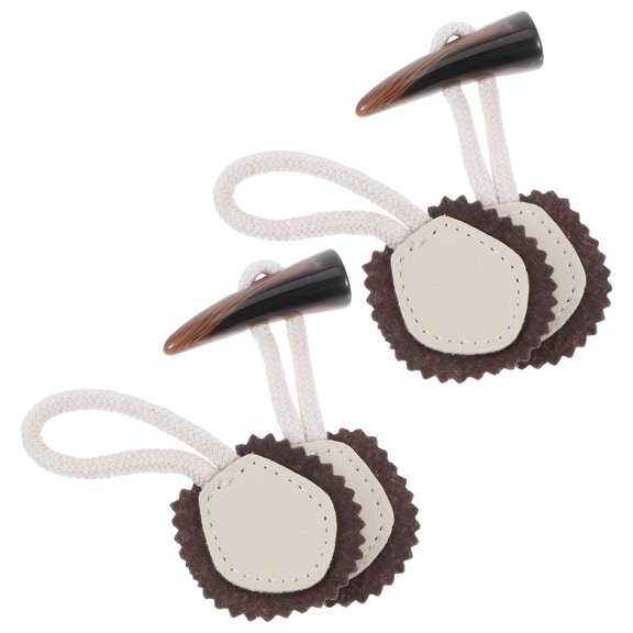 TAILTOSS 2 Pairs Sweater Toggle Buttons for Womens Knitwear, Cold Weather Fasteners and Accessories for Cozy Warmth