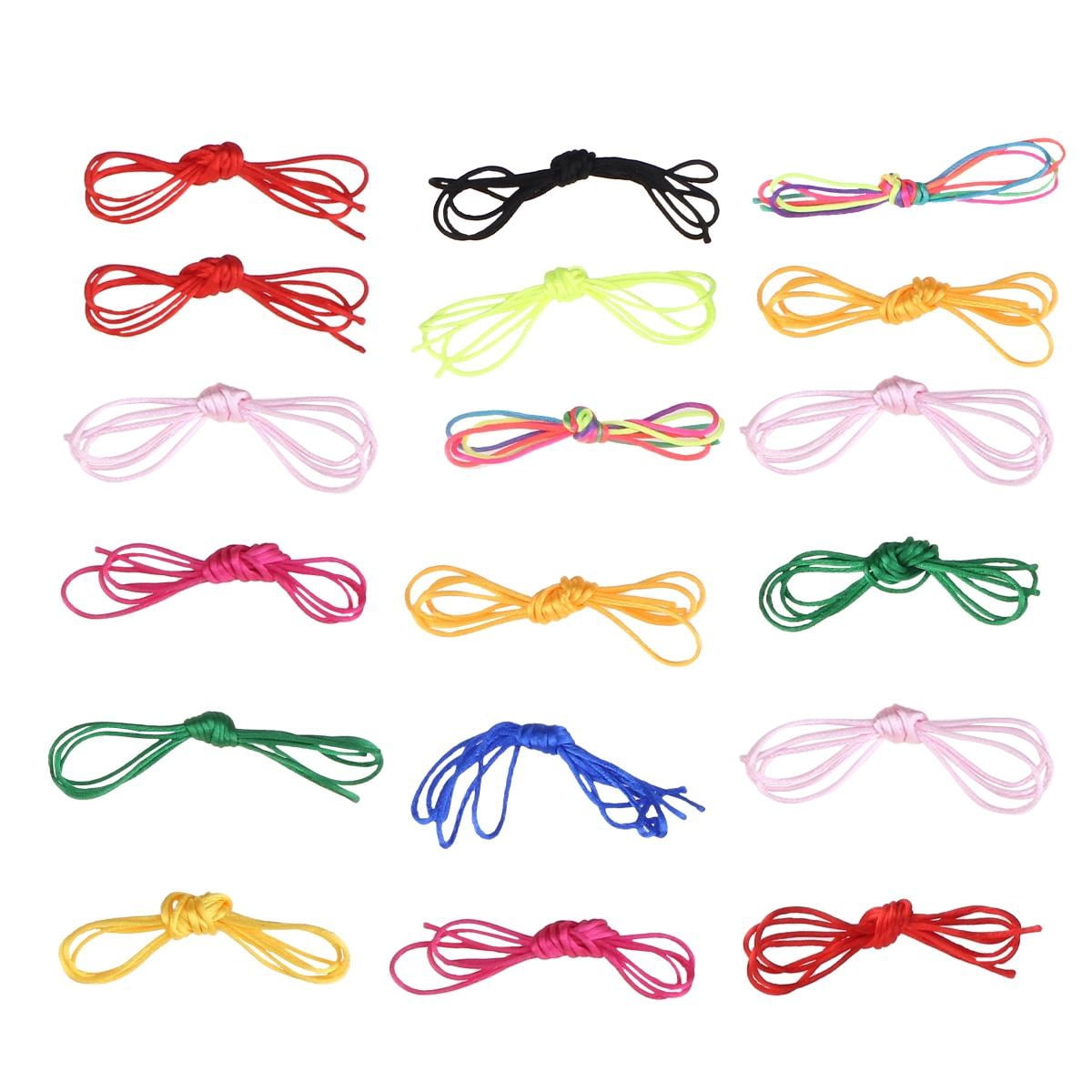 TAILTOSS 20Pcs Braiding Rope Assorted Color 21.7x0.08x0.08in For Women ...