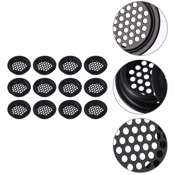 TAILTOSS 20Pcs Circular Stainless Steel Ventilation Device with Heat Dissipation Function for Indoor Use 1.69x1.69In