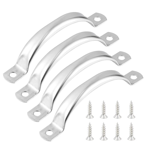 TAILTOSS 20Pcs Drawer Pulls Silver Simple Design Home Bathroom Cupboard Handles 9.5X2.5in