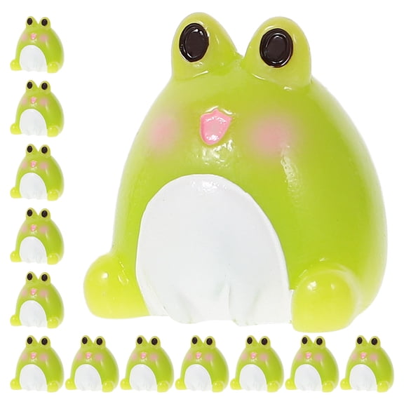TAILTOSS 20 Pieces Mini Frog Resin Figures Aquarium Decorations for Reptile Terrarium and Fish Accessories