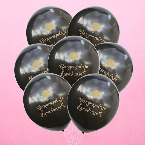 TAILTOSS 20Pcs Graduation Party Balloon Decorations Inflatable Round Latex for Graduation Celebration 12Inch
