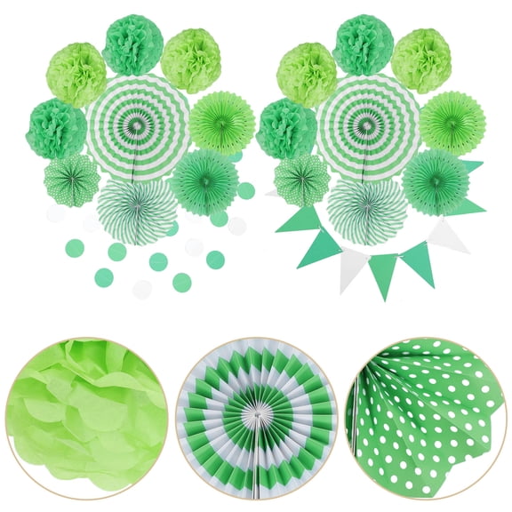 TAILTOSS 20Pcs Honeycomb Paper Decorations Green For Party Background