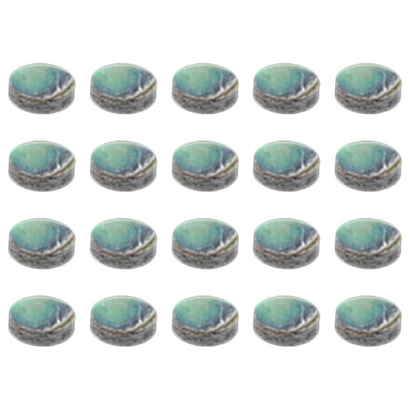 TAILTOSS 20Pcs Round Shell Markers Dots for Children and Musicians Fretboard Position Markers